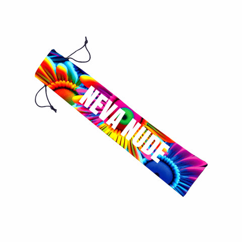 Neva Nude Neon Carnival Daisy Blacklight Folding Fan