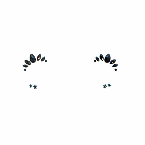 Neva Nude Black Magic Pixie Crystal Face Jewels