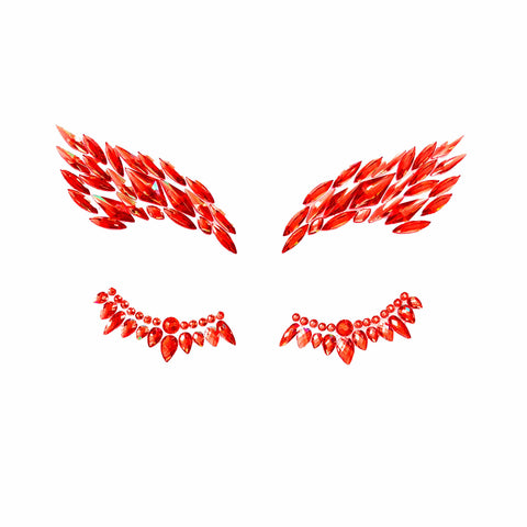 Neva Nude Devil's Advocate Red Crystal Face Jewels