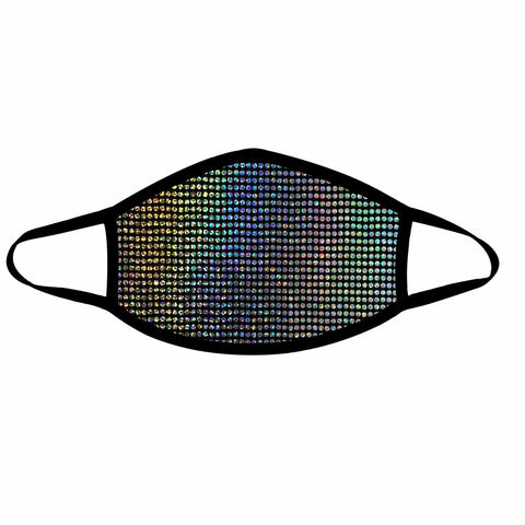 neva nude Disco Robot Super Holographic Face Mask