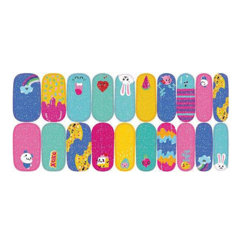 neva nude Jello Shotskies Glitter Stick On Nails