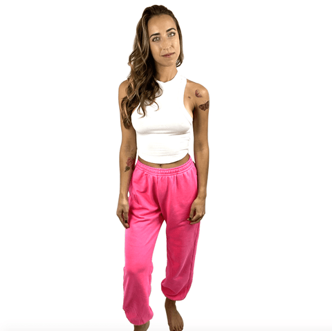 Neva Nude Pink Neon Jogger Naughties Sweat Pants
