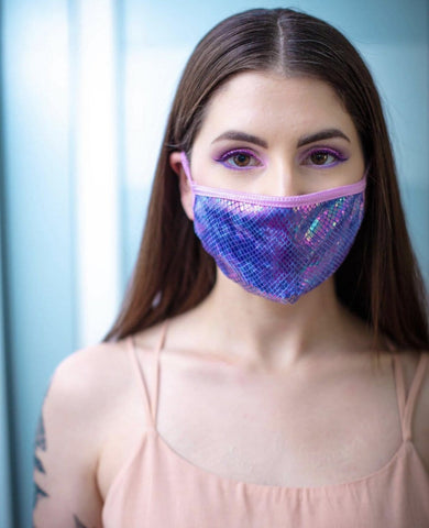 Neva Nude Purple Python Holographic Face Mask