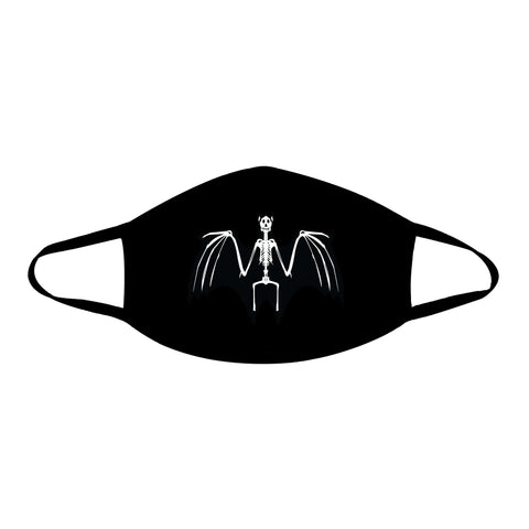 neva nude Skeleton Bat Halloween Black Face Mask