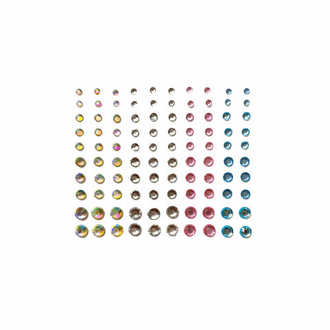 neva nude Pastel Gemmies 100 Individual Crystal Jewel BodiStix In Your Face Edition