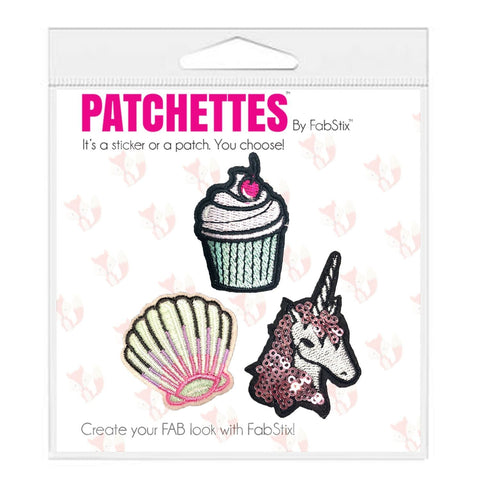 Neva Nude Pastel Punch Iron-On Patchette And Sticker Pack