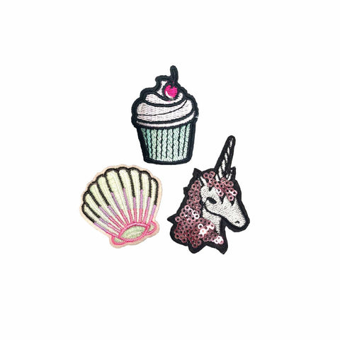 neva nude Pastel Punch Iron-On Patchette and Sticker Pack