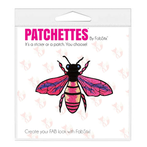 Neva Nude Pretty In Pink Wasp Iron-On Patchette Or Sticker