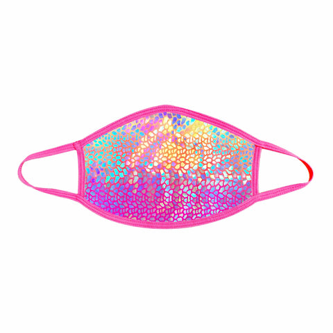 neva nude Rainbow Dino Multicolor Holographic Face Mask- COLORS WILL VARY