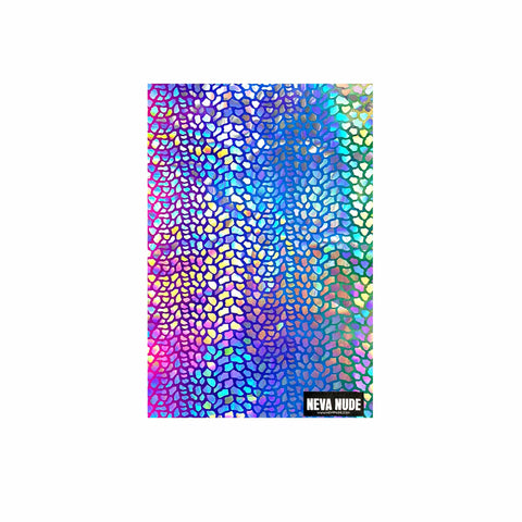 Neva Nude Rainbow Dino Multicolor Super Holographic Sexy Necksie Face Covering