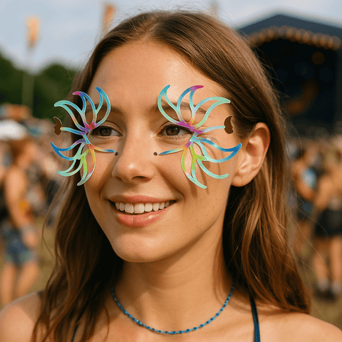 Neva Nude Rainbow Petal Glow Holographic Face Sticker