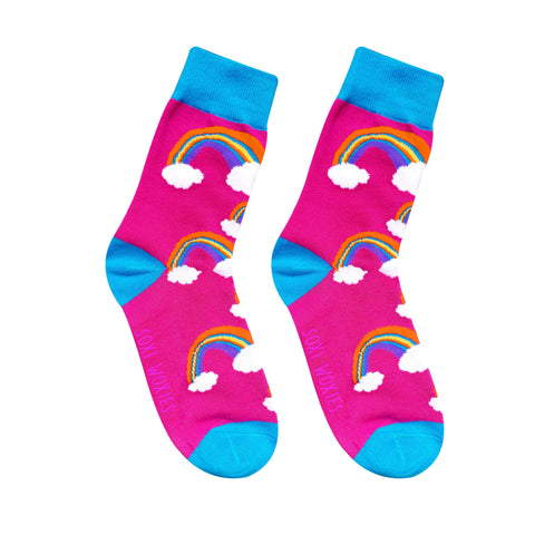 neva nude Somewhere Over the Rainbow Pink & Blue Cotton Soxi Woxies