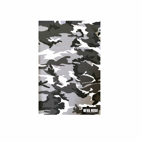 Neva Nude Special Ops Black & Grey Blacklight Camouflage Sexy Necksie Face Covering