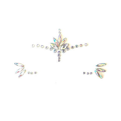 Neva Nude Star Craft Iridescent Crystal Face Jewels