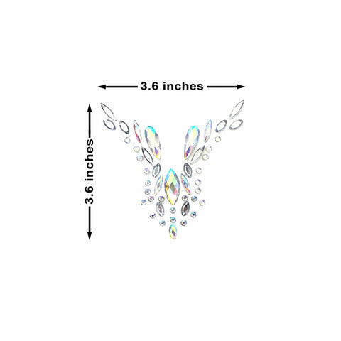 Neva Nude Star Fall Crystal Jewel BodiStix Body Sticker