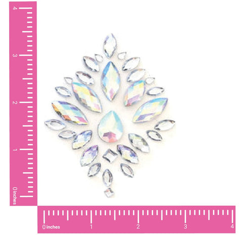 Neva Nude Stardust Iridescent Crystal Jewel Nipple Pasties