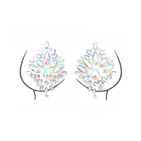 Neva Nude Stardust Iridescent Crystal Jewel Nipple Pasties