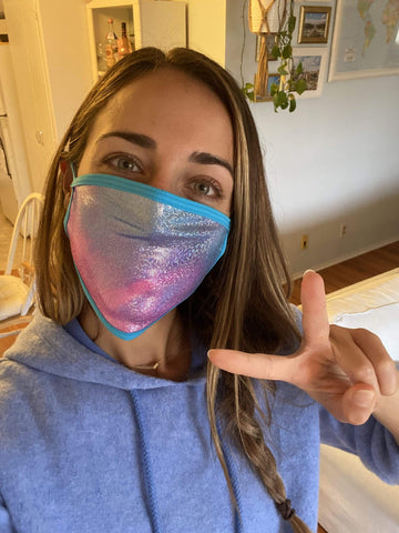 Neva Nude Tinky's Revenge Holographic Face Mask With Matching Nipztix