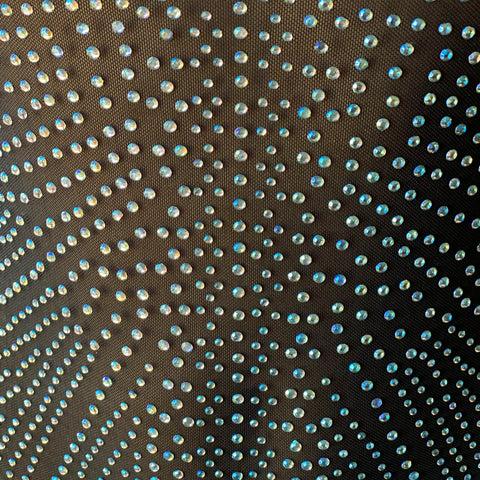 Neva Nude Toxic Sparkle Crystal Black One Piece BodySuits