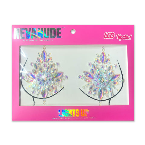 Neva Nude Twinkle Twinkle LumiNip Light Up Crystal Nipple Cover Pasties