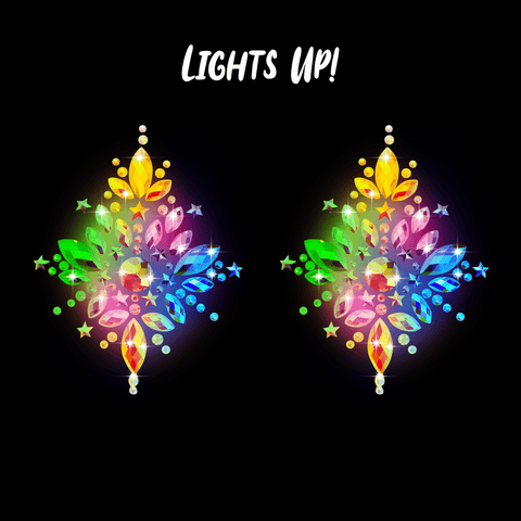 Neva Nude Twinkle Twinkle LumiNip Light Up Crystal Nipple Cover Pasties