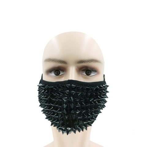 Neva Nude Wrath Black Stud Face Masks With Filter Pocket & Adjustable Ear Loops