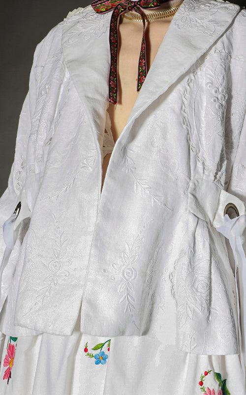 Nevenka Let It Rain Down On Me White Embroidery Jacket