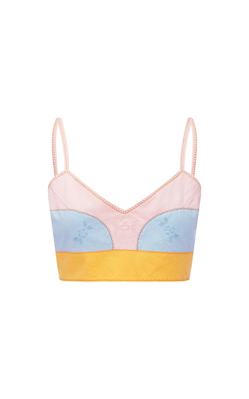 nevenka armour bralette patchwork