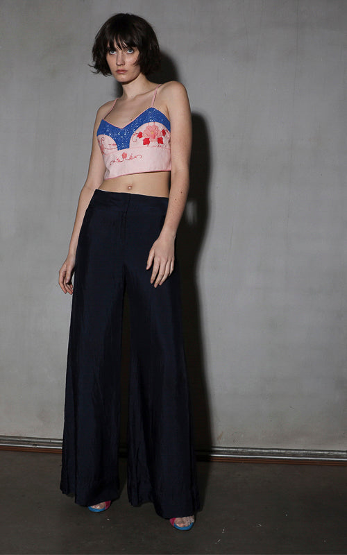 Nevenka Armour Bralette Pink Floral Crochet