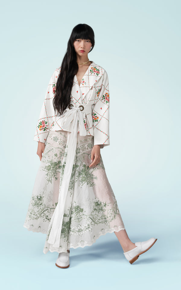 Nevenka Close Circle Silk Skirt