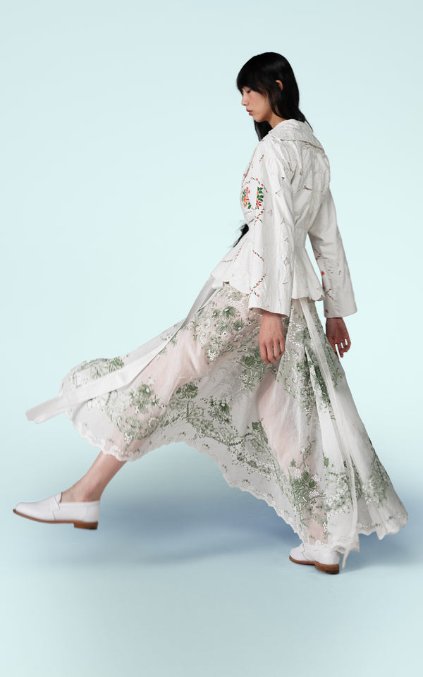 Nevenka Close Circle Silk Skirt