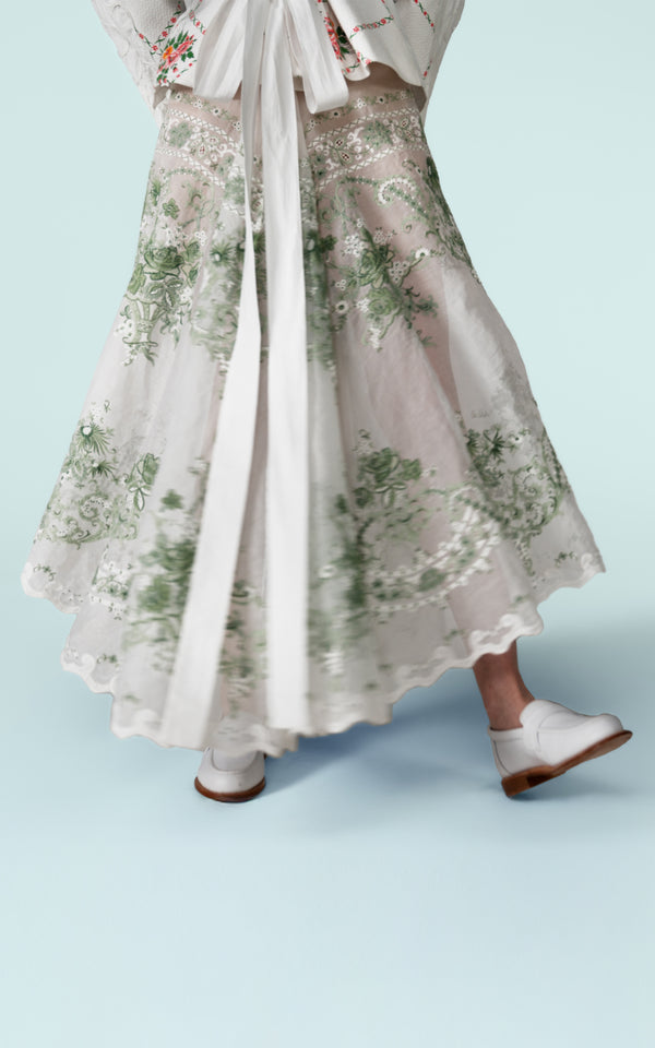 Nevenka Close Circle Silk Skirt