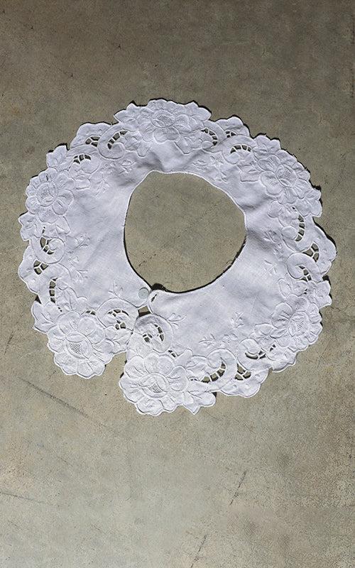 nevenka collar - cut work embroidery lace