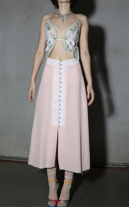 nevenka crochet split skirt