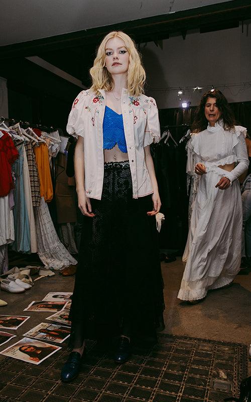 Nevenka Everyones Cross-stitch Cotton Shirt