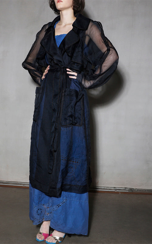 Nevenka Feminine Principle Silk Bound Trench