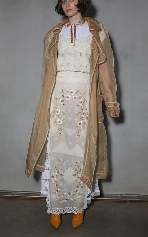 nevenka feminine principle silk bound trench