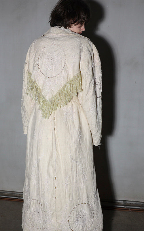 Nevenka Follow Each Other Linen Embroidery Coat