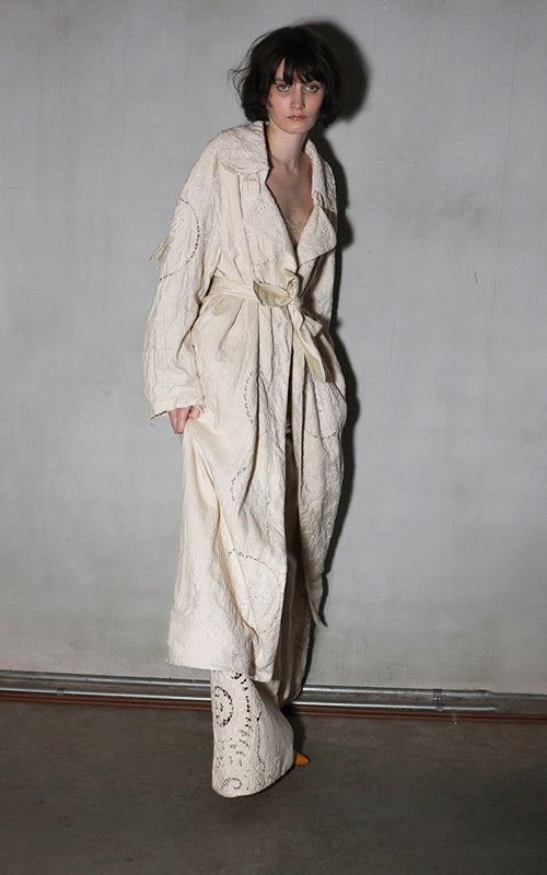 nevenka follow each other linen embroidery coat