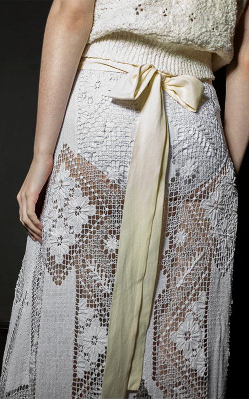Nevenka Hand Cotton Lace Skirt