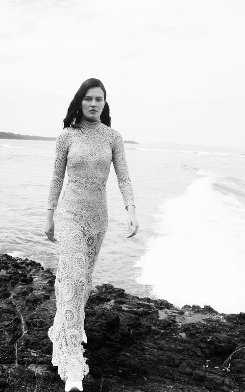 nevenka heavily hand crafted crochet dress