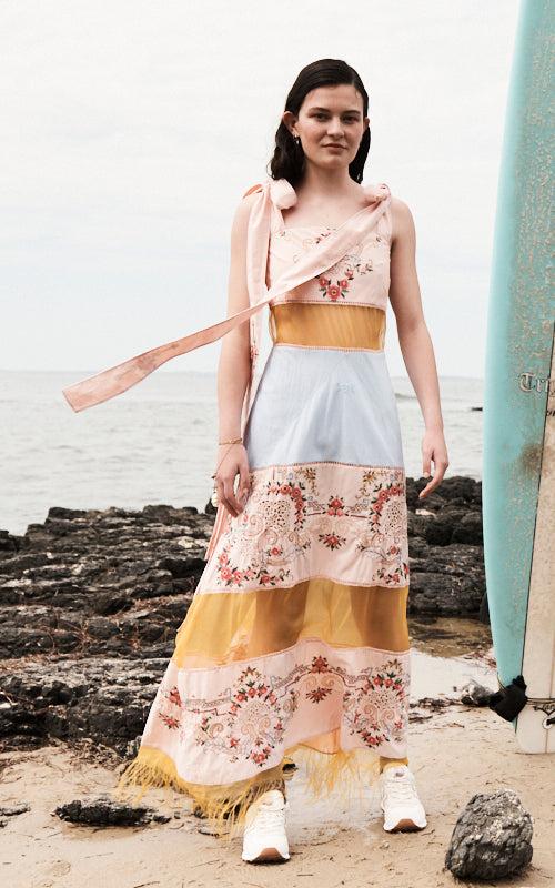 nevenka long term patchwork dress