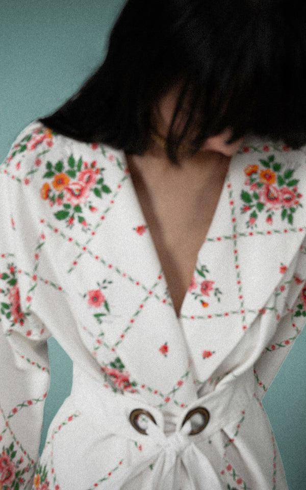 nevenka must be visible cotton jacquard jacket