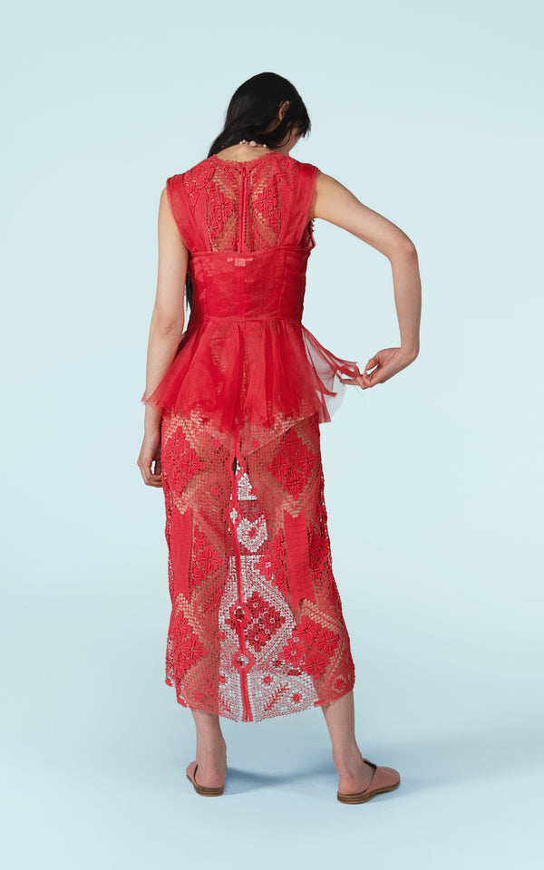 Nevenka Paradajz Cotton Lace Dress