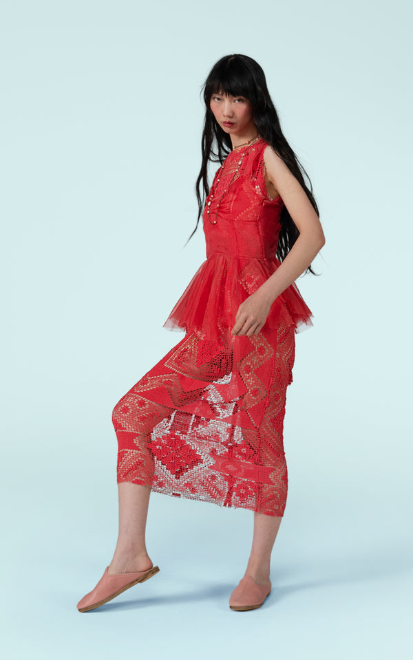 Nevenka Paradajz Cotton Lace Dress