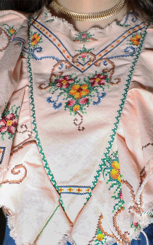 Nevenka Rebecca Ruffle Cross Stitch Dress