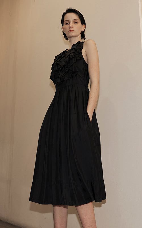 Nevenka She Is A Flower Dress Plisse Twill