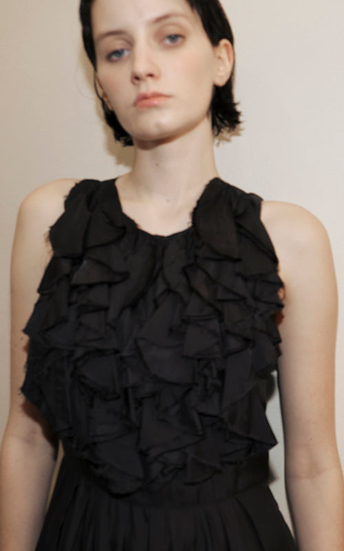 Nevenka She Is A Flower Dress Plisse Twill