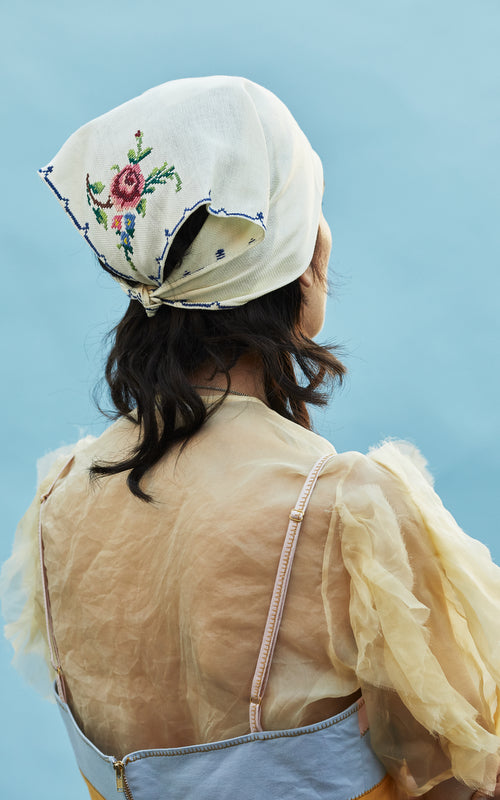 Nevenka She Who Heals Ruffle Sleeve Blouse