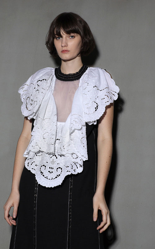 nevenka standing in your light maxi lace dress